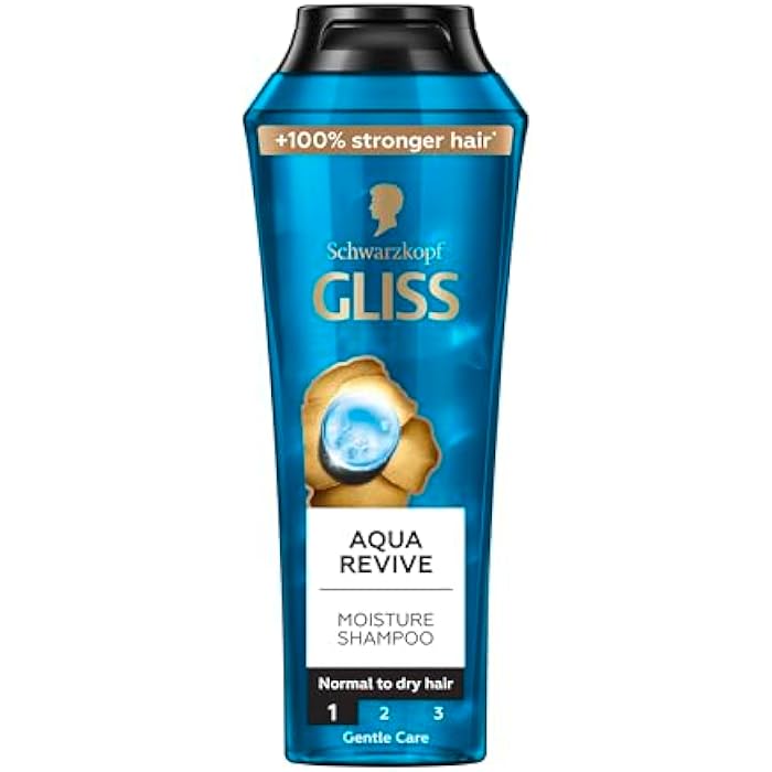 Gliss Aqua Revive Shampoo, 400ml — Immerse your hair in hydration with this revitalizing shampoo that quenches thirsty locks for a refreshed, vibrant look - Image 1